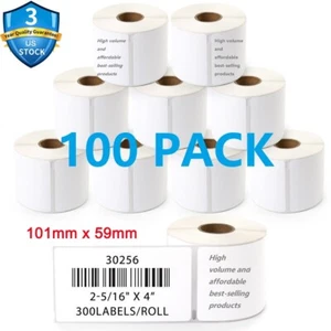DYMO LW 30256 Compatible LARGE Direct Thermal Address Labels - 100pcs of300 - Picture 1 of 10