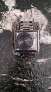 Flud Turntable Watch Vintage Black Chrome Brand New  - Picture 1 of 2