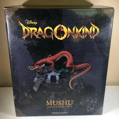 Disney DRAGONKIND Edición Limitada ESTATUA MUSHU Suave Gigante Mulán Coleccionista Certificado de Autenticidad Foto 1 de 4
