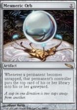 MTG-1x-Light Play, English-Mesmeric Orb - Foil-Mirrodin