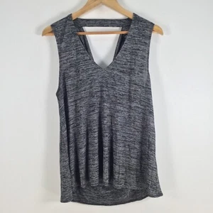 Saba womens cami tank top size M grey marle cowl back sleeveless 085827 - Picture 1 of 8