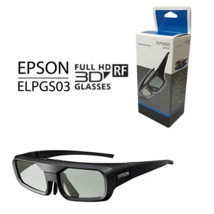 New Genuine ELPGS03 RF 3D Glasses For Epson Projector With USB Cable EH-TW5100 - Afbeelding 1 van 7