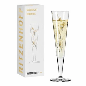 Ritzenhoff Champagne Glass Gold Night 007 - Picture 1 of 5