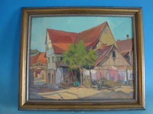 Painting Albert Kneissler Swabian Alb Farmhouse 1934 (0219-015) - Picture 1 of 3