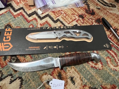 Cuchillo de caza y Gerber Kinfolks USA 350 antiguos de colección (26027) Foto 1 de 4