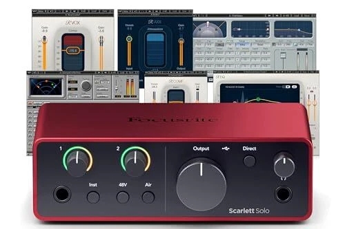 Focusrite Scarlett Solo (4th Gen) Audio Interface and Waves Musicians 2 Bundle - Image 1 of 1