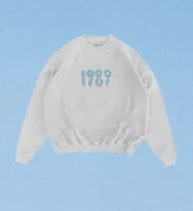 Spotify Fans First Taylor Swift 1989 hellgrau Rundhalsausschnitt Größe LARGE - Bild 1 von 4