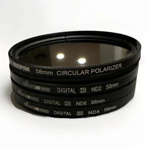 Altura Photo Camera 58mm Lens Filters & 1 Sun park 58mm Circular Polarizer - Picture 1 of 4