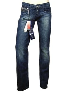 KILLAH Damen Jeans Chloè Gold W 25 27 IT 40 42 Denim Low Waist Slim Neu - Bild 1 von 4