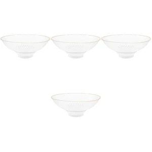  4 Stück Diamantkorn-Obsttablett mit Füßen, Dessert-Leckerei-Teller, abnehmbare - Bild 1 von 12