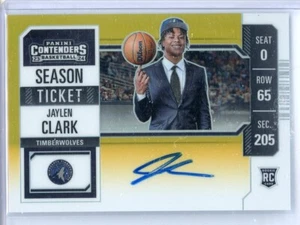 2023-24 PANINI CONTENDERS JAYLEN CLARK ROOKIE GOLD PREMIUM PRIZM AUTO /10 RC - Picture 1 of 1