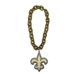 New Orleans Saints NFL Fan Chain Necklace Foam 3 Colors! - Picture 1 of 2