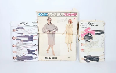 Vintage Vogue Sewing Patterns Bundle of 3 - Nos. 9238, 1881, 9954 - 1980s/1990  - Image 1 of 4