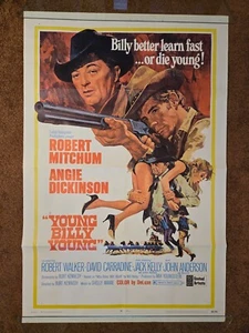 YOUNG BILLY YOUNG - 1969 27X41 Original movie poster, Robert Mitchum, Angie D. - Picture 1 of 5