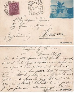 # TURIN: Fotokarte. privat - 1899 REISE NACH LUZZARA - Indigo Foto.. - Bild 1 von 1