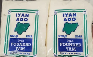 Pounded Yam Powder Iyan Ado 8lbs (two 4lb bags) - Picture 1 of 1