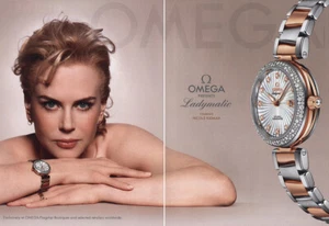 2014 Reloj Omega: Ladymatic Nicole Kidman anuncio impreso vintage - Imagen 1 de 1