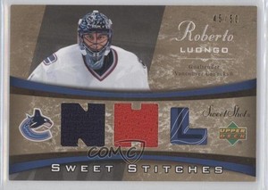 2006-07 Upper Deck Sweet Shot Sweet Stitches Dual /50 Roberto Luongo #SS-RL HOF
