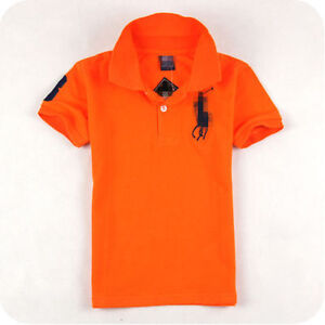 2021 Children's cotton short-sleeved Boys Girls polo T-shirt 7 Color 2-7Y