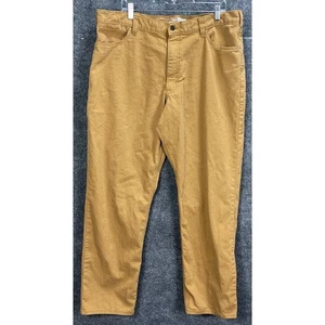 Carhartt Mens 40x32 Relaxed Rugged Flex Canvas Work Pants Khaki Brown BN2517-M - Picture 1 of 9