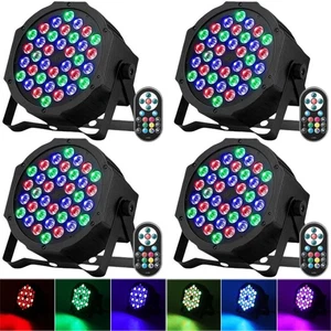 4PCS DJ Disco Party Stage Light 36LED RGB DMX Beam Lights KTV Show PAR Lighting - Picture 1 of 20