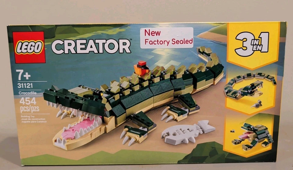 LEGO CREATOR 3 en 1 Cocodrilo Set 31121 NUEVO EN CAJA RETIRADO RARO Foto 1 de 2