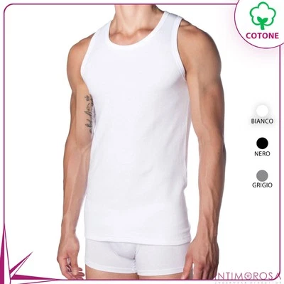 Canotta uomo Bluintimo 1101 spalla larga caldo cotone