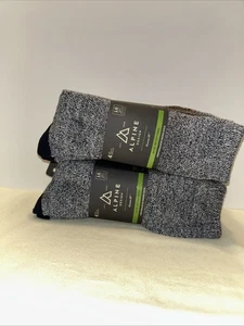 2 Pezzi Calze Uomo Alpine Design Performance Hike Crew Grandi Asst Colori L2000 - Foto 1 di 10