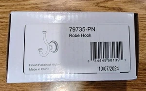 Delta 79735-PN Bathroom Towel Robe Hook - Polished Nickel - Picture 1 of 1
