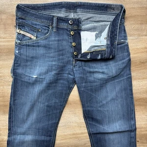 Diesel Jeans Men 31x32 Blue Belther Regular Slim Tapered Leg Stretch Repaired - Picture 1 of 14