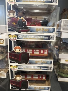 Funko Pop! Giostre HARRY POTTER Movie Hogwarts Express SET TRENO #20 #21 #22 NUOVO - Foto 1 di 4
