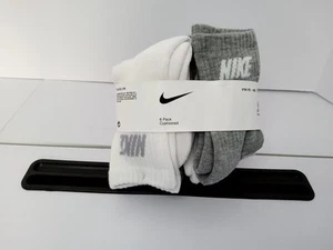 NIKE Boys Cushioned Crew Socks (6 Pairs) Fits Youth Shoe Size 7C-10C - Picture 1 of 5