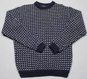 L.L.Bean Sweater Mens Medium Norwegian Birdseye Wool Crewneck Made in Norway - Picture 1 of 9
