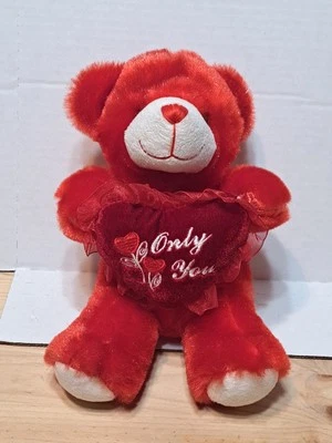 Dan Dee Teddy Bear Only You Heart Red Stuffed Animal Plush 7.5" Valentine's Day - Image 1 of 4