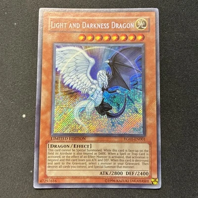 YuGiOh Light and Darkness Dragon YG01-EN001 Secret Rare Limited Edition T1 - Image 1 of 4