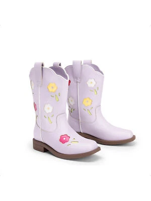 Niños Pequeños Niñas Botas de Vaquera Botas del Oeste Botas de Equitación a Media Pantorrilla Foto 1 de 4