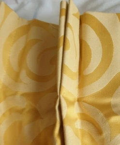 John Lewis MTM Thurloe gefütterte doppelte Faltenvorhänge in Gold - Bild 1 von 4