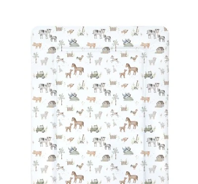 BabyBells Farm Animals Deluxe Unisex Baby Boy Girl Changing Mat | Shower Gift