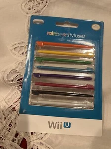 Nintendo Wii U Rainbow Stylus Set di 8 nuovissime - Foto 1 di 2