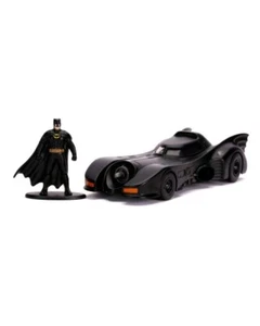 Jada Hollywood Rides 1989 Batman Batmobile & Figure 1:24 Diecast Model Car - Picture 1 of 7