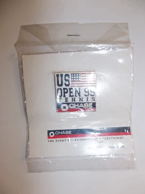 Prendedor de persecución de tenis US Open 1999 Serena Williams ¡Nuevo en paquete! Foto 1 de 2