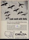 DELTA AIR LINES DC-8 JET & CV-880 LOOK SOUTH WITH DELTA BIG JETS TO FLORIDA AD