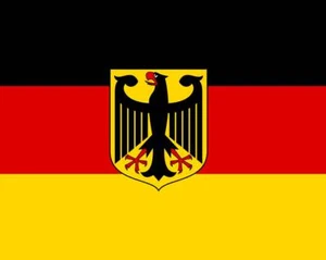 Deutschland mit Adler Fahne Flagge Hissflagge Nationalfahne mit Ösen 150x90 cm - Bild 1 von 1