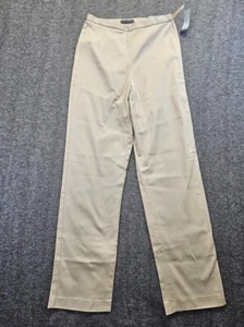 Van Heusen Pants Womens Size 2 R Beige Stretch Made in USA - Picture 1 of 9