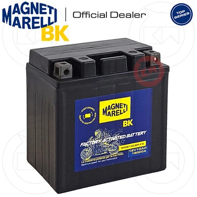 BATTERIA MAGNETI MARELLI YB10L-BP 12V 11Ah YAMAHA XV535 DX Virago 535 1995 1996 Foto 1 de 3