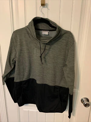 Suéter Columbia para mujer cuello capucha gris talla XL sin manchas Foto 1 de 3