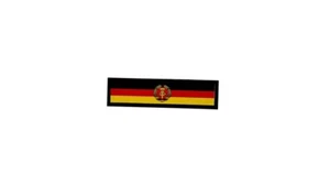 Patch printed embroidered travel souvenir  backpack flag east germany rda ddr - Picture 1 of 1