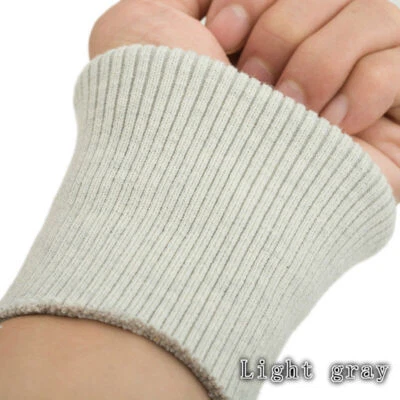 Cotton Thick Stretch Knit Sweater Arms Cuff Leg Rib Jersey Ribbed Trim Fabric - Image 1 of 4