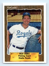 1990 ProCards Rich Dubee Omaha Royals #82