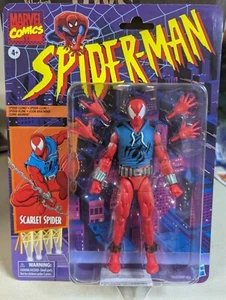 Tarjeta retro Spider-Man de Marvel Legends araña escarlata - Imagen 1 de 2